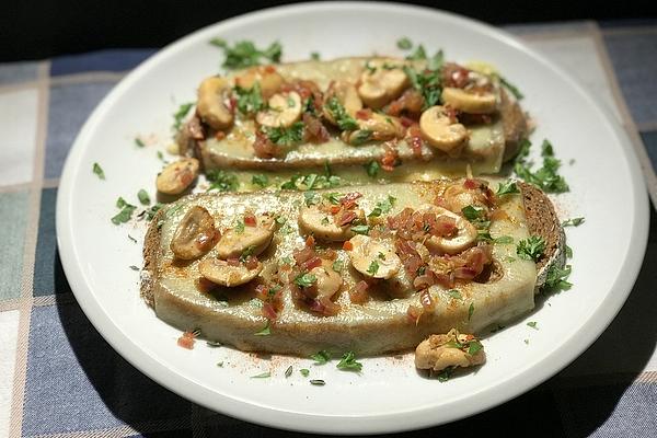 Cheese and Mushroom Oven Bread