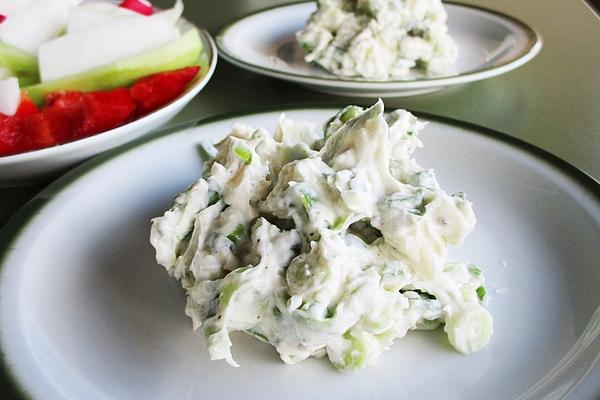 Cheese Cream with Spring Onions