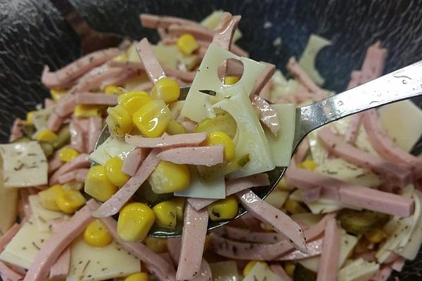Cheese – Sausage – Corn – Salad