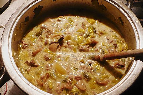 Cheese Soup with Mushrooms