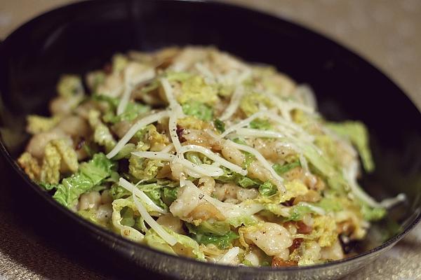 Cheese Spaetzle with Savoy Cabbage