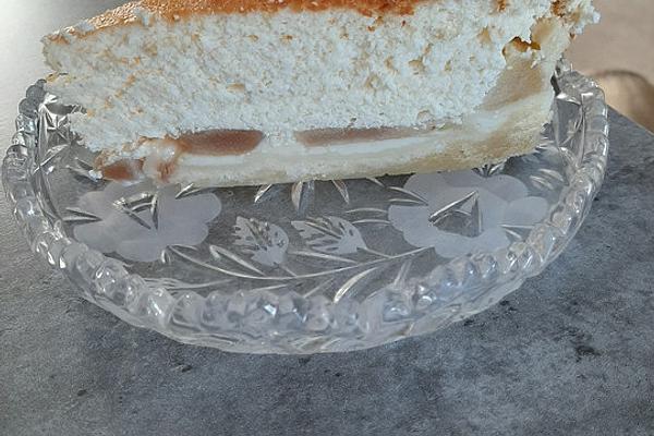 Cheesecake with Pears and Apples, Served with Delicious Pharisee