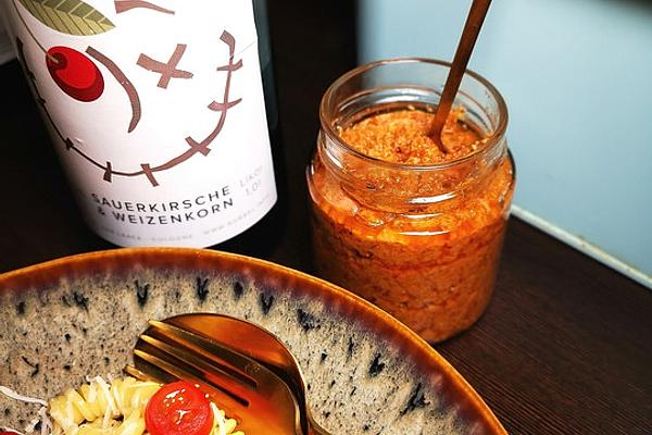 Cherry Liqueur Pesto