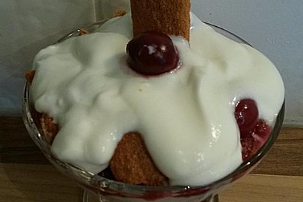 Cherry Tiramisu in Glass