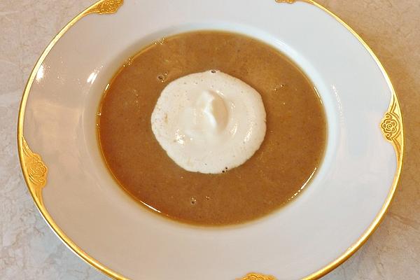 Chestnut Soup with Porcini Mushrooms
