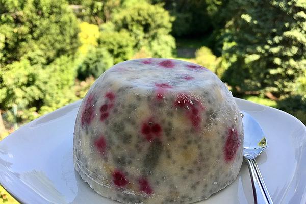Chia-banana-raspberry Ice Cream