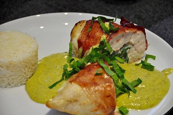 Chicken and Cream Cheese Roulade