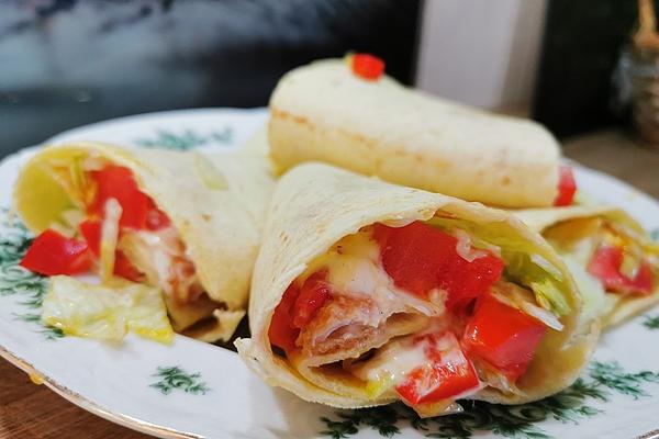 Chicken and Pepper Wraps