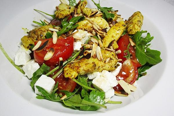 Chicken and Tomato Salad with Rocket and Feta