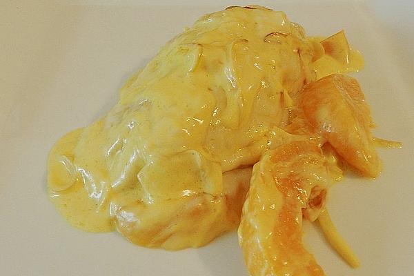 Chicken Breast Baked with Onion Peaches