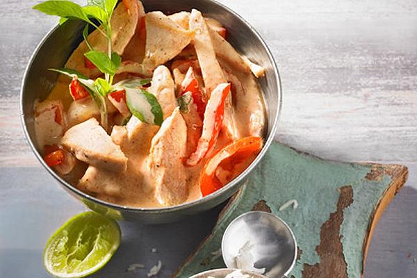 Chicken Breast Fillet in Curry – Coconut Milk – Sauce