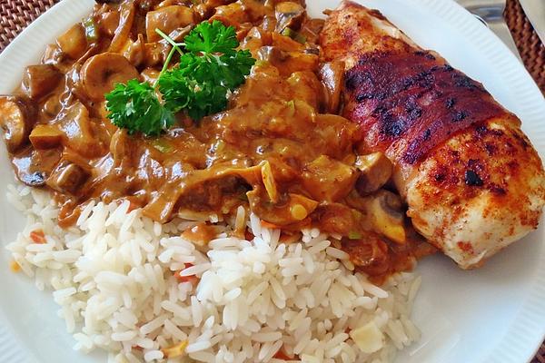 Chicken Breast with Bacon and Mustard