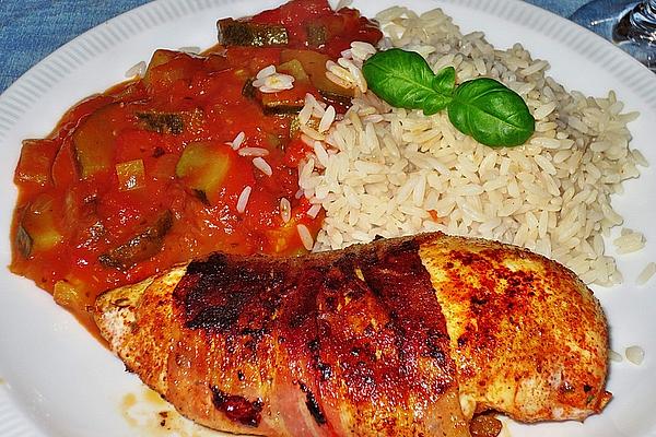 Chicken Breast with Creamy Peppers