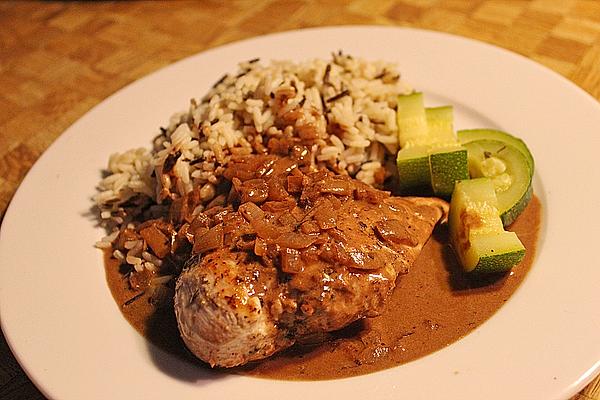 Chicken Fillet in Onion Balsamic Sauce