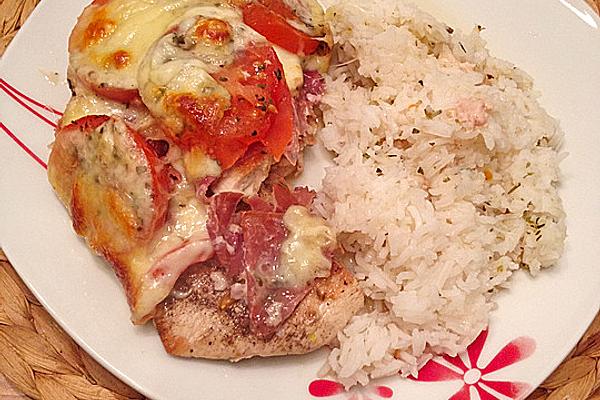 Chicken Fillets with Prosciutto and Mozzarella – Au Gratin