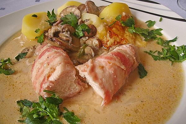Chicken Fillets Wrapped in Bacon