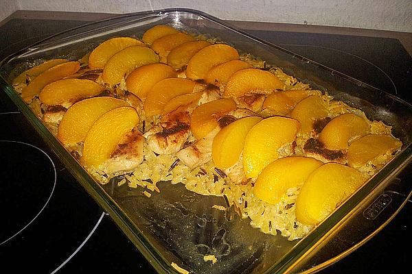 Chicken Gratin with Peaches