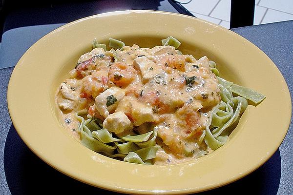 Chicken in Basil – Tomato Sauce