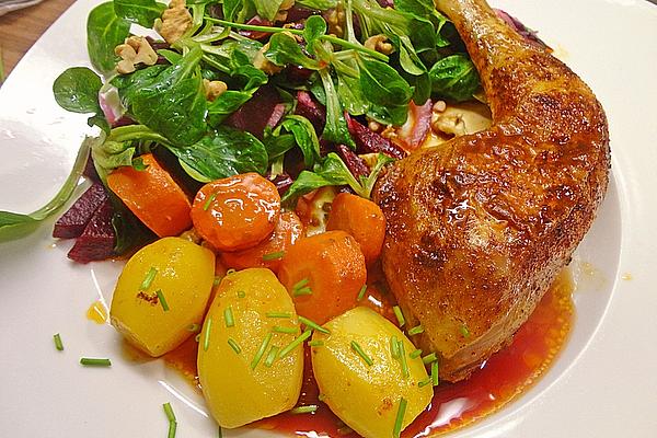 Chicken Legs with Baked Lemon Potatoes