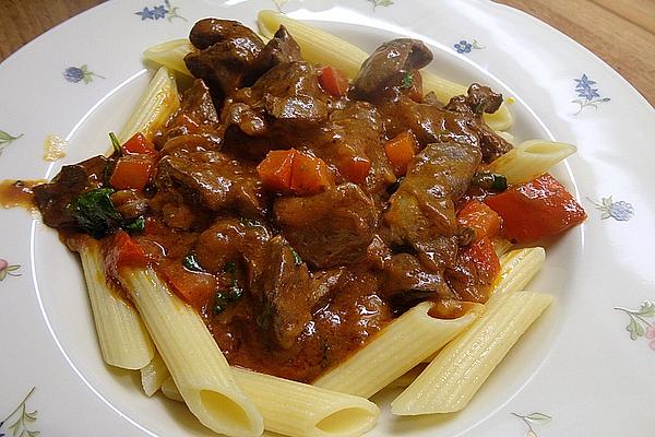Chicken Liver Goulash