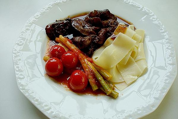 Chicken Liver in Madeira Sauce