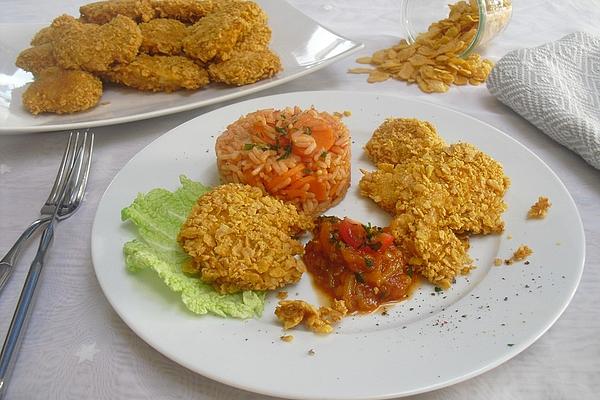 Chicken Nuggets with Crispy Breading from Oven