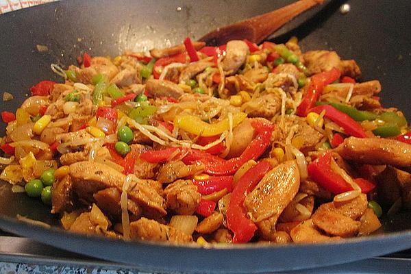 Chicken Pan with Sprouts