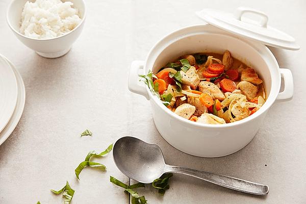 Chicken Ragout in Basil-cream Sauce