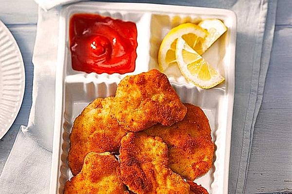 Chicken Schnitzel with Lemon Breading