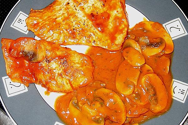Chicken Schnitzel with Tomato Sauce