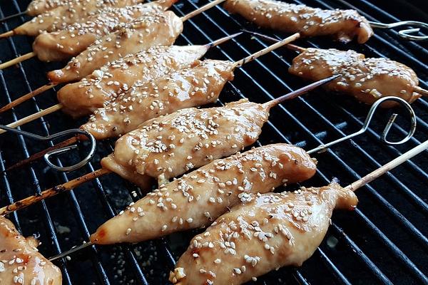 Chicken Skewers in Teriyaki Marinade