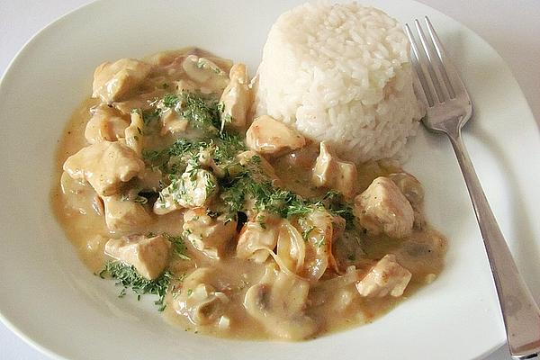 Chicken Strips with Mushrooms