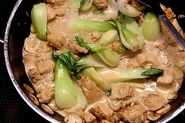 Chicken Strips with Pak Choi