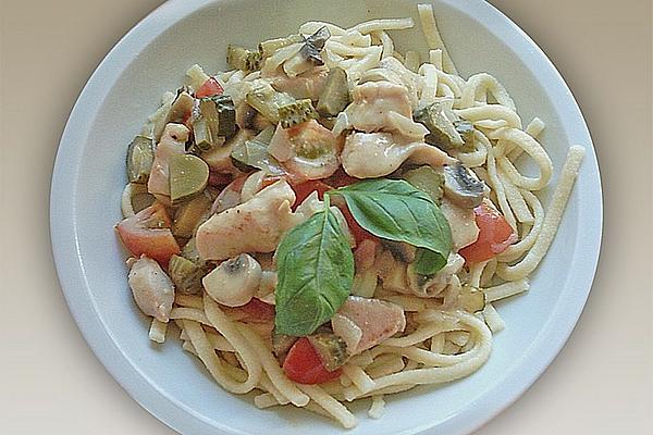 Chicken Strips with Spaetzle