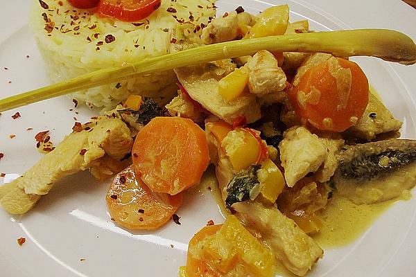 Chicken Strips with vegetables-Asian