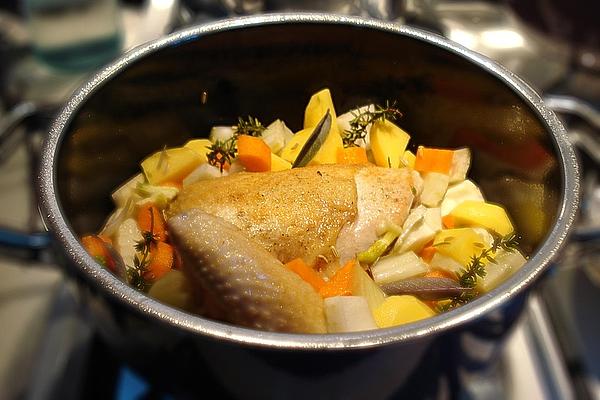 Chicken with Pastis and Garlic