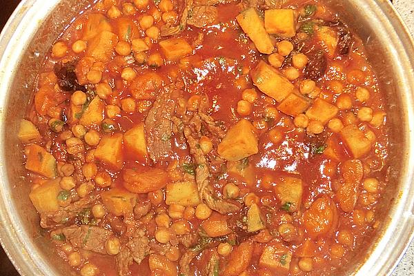 Chickpea Ragout with Tomato Harissa