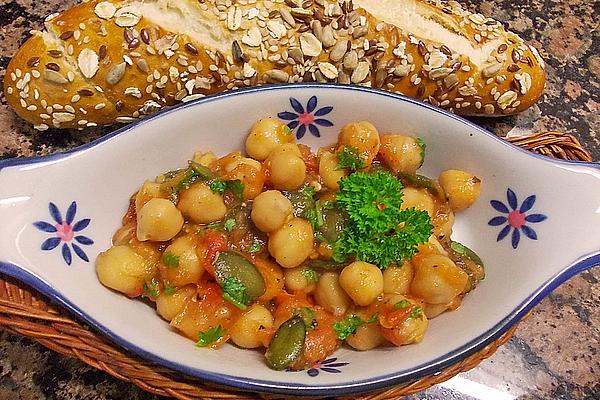 Chickpea Salad with Tomatoes