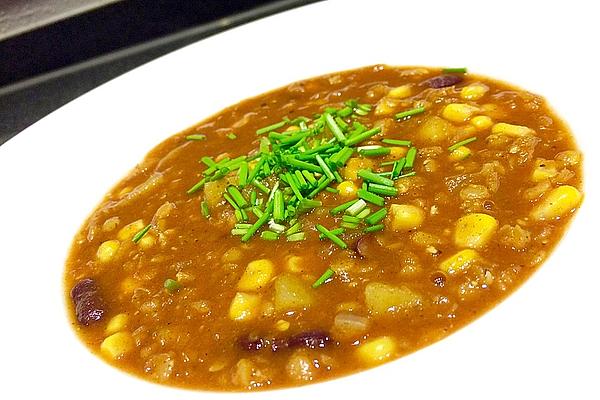 Chili Sin Carne with Soy Strips