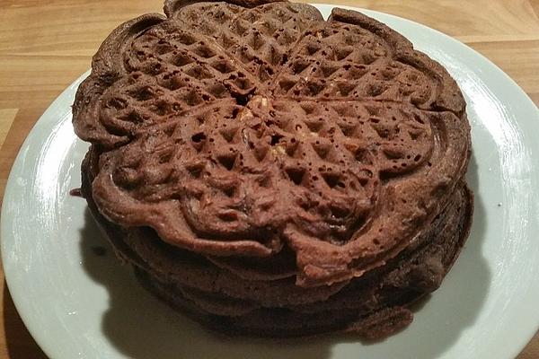 Chocolate Apple Waffles