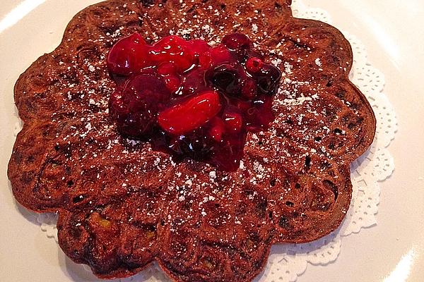 Chocolate Banana Waffles