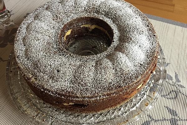 Chocolate Cake with Cheesecake Core