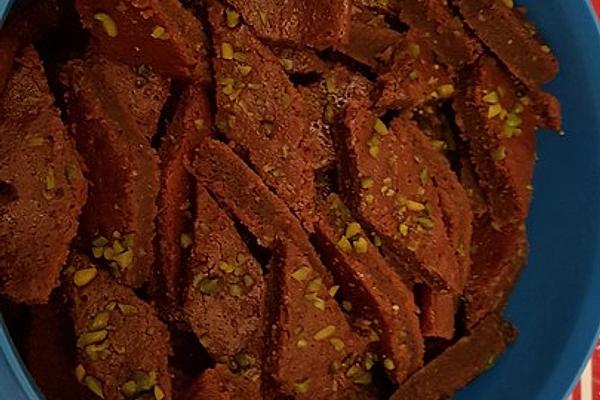 Chocolate Lozenges with Pistachios