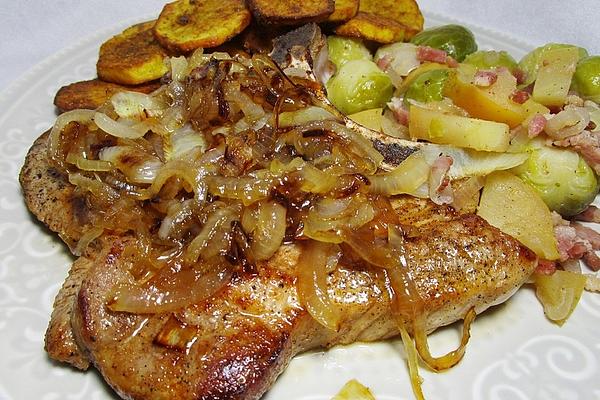 Chop with Honey Onions