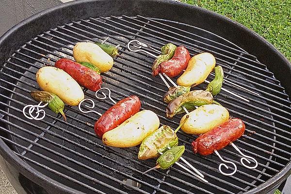 Chorizo ​​potato Skewers