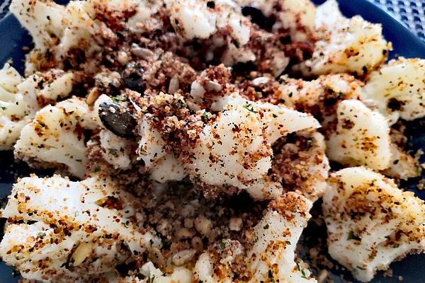 Chrissis Cauliflower with Herbs – Lemon – Crumbs