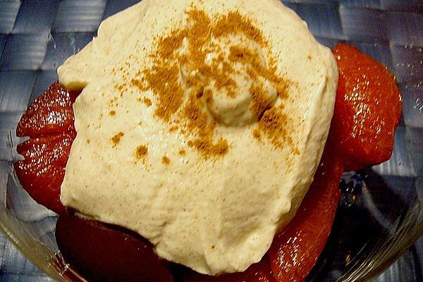 Cinnamon Cream with Cherries