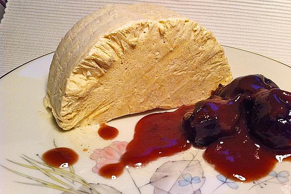Cinnamon Parfait with Red Wine Plums from Omma Lore