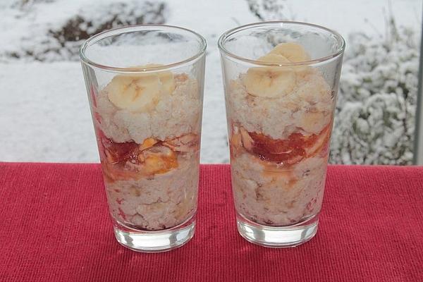 Coconut and Banana Semolina with Blood Orange