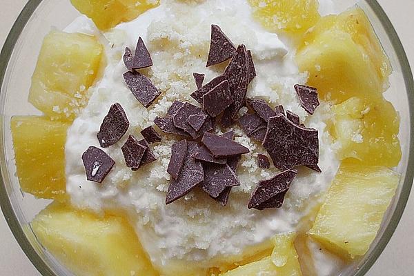 Coconut Curd with Pineapple